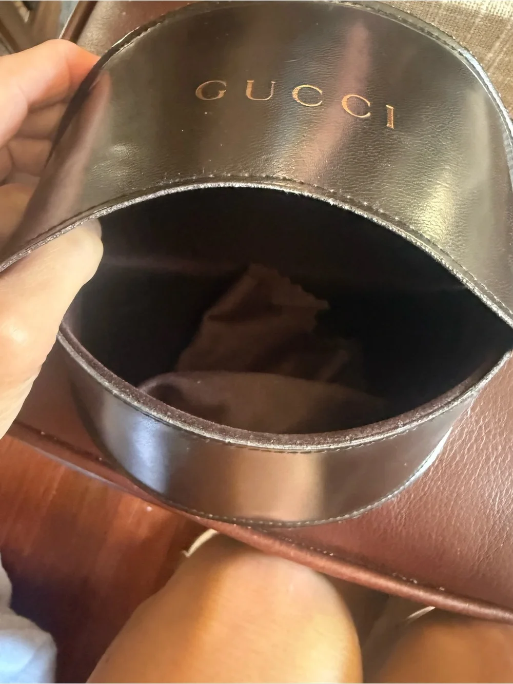 Vintage Gucci GG 2764/S Gold & Tortoise Shell Horsebit Shield Sunglasses